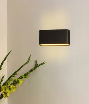 LED 타임즈 방수 벽등, 외부 벽조명 (블랙 화이트)